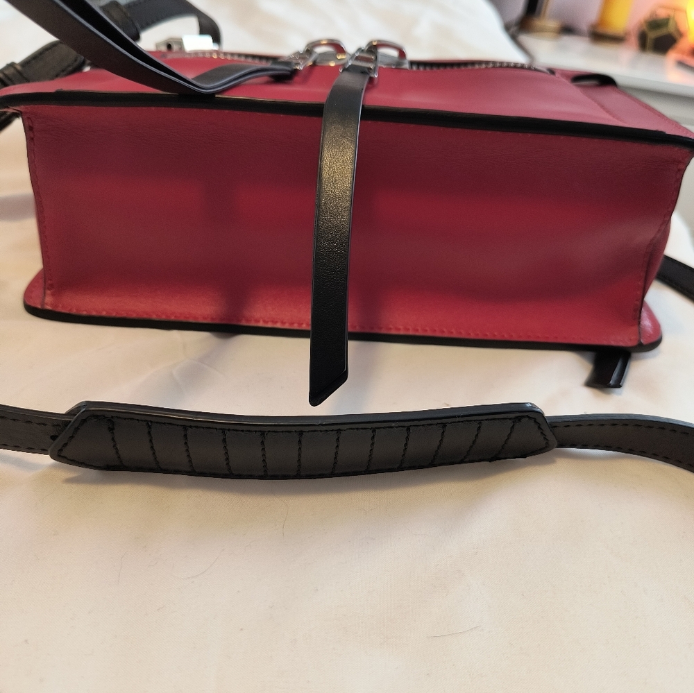 Zadig & Voltaire ❤️‍🔥 Red Calf Leather Crossbody Bag - Picture 11 of 16